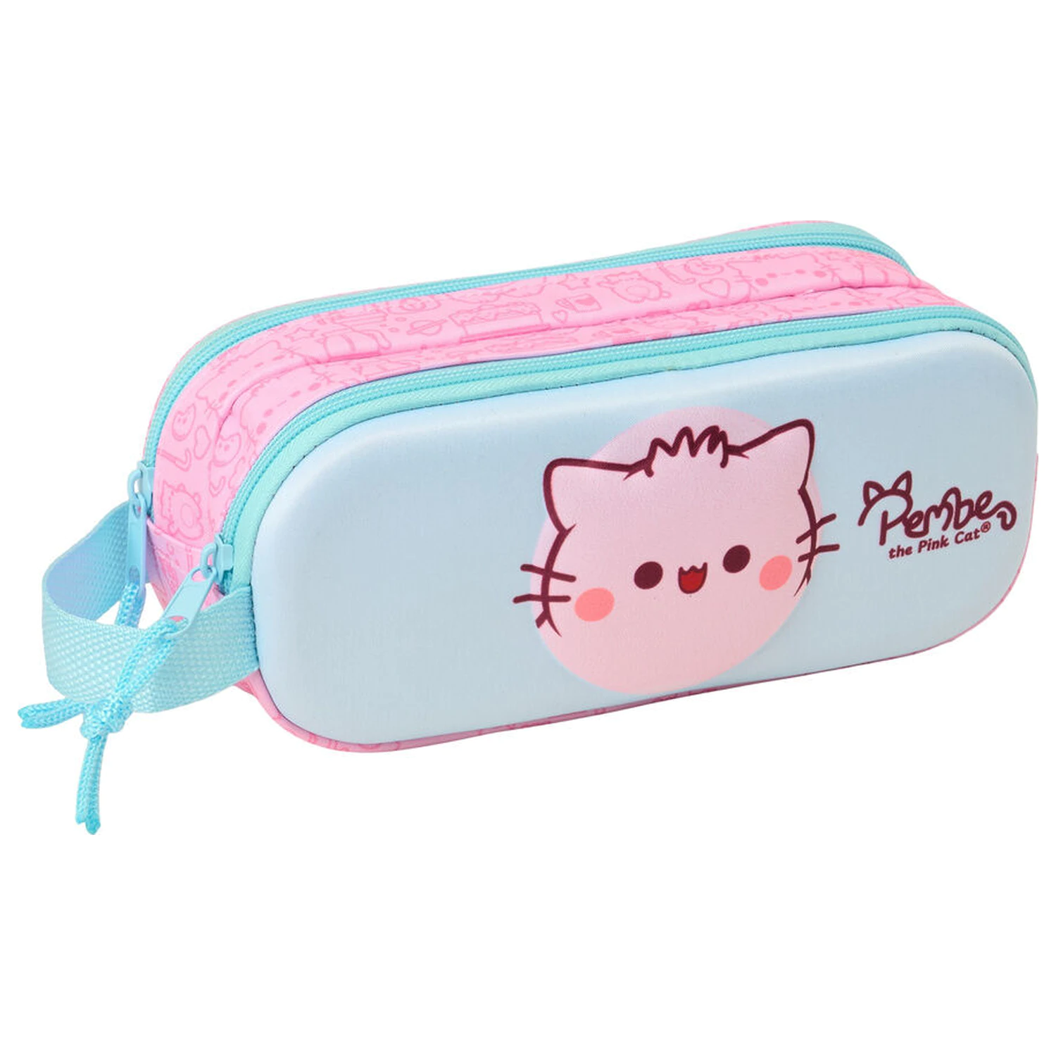 Pembe The Pink Cat 3D double pencil case product photo