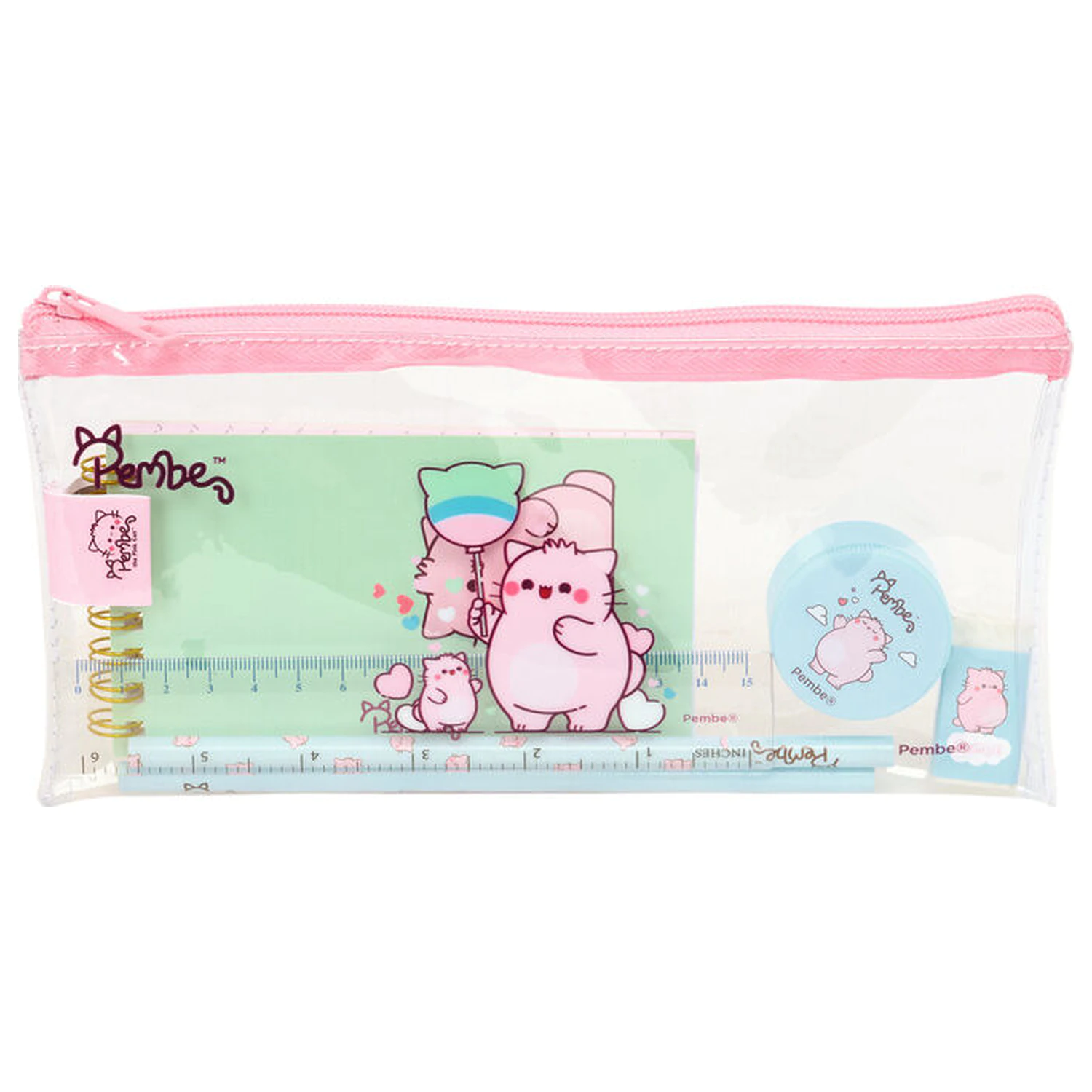 Pembe The Pink Cat stationery set product photo