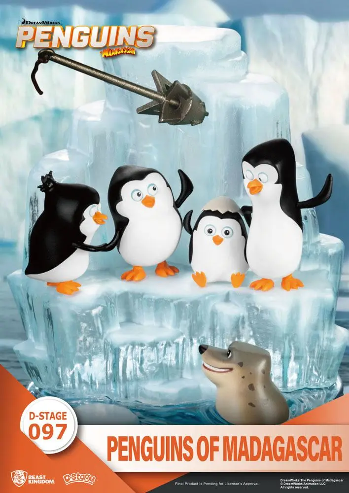 Penguins of Madagascar D-Stage PVC Diorama Skipper, Kowalski, Private &amp; Rico Closed Box Version 14 cm product photo