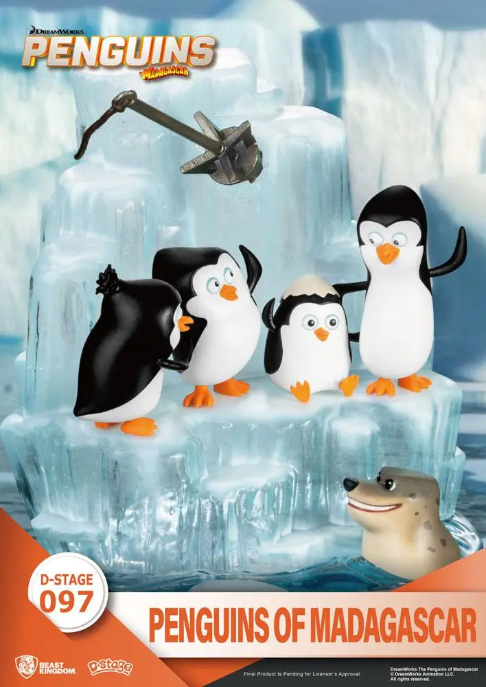 Penguins of Madagascar D-Stage PVC Diorama Skipper, Kowalski, Private & Rico 14 cm termékfotó