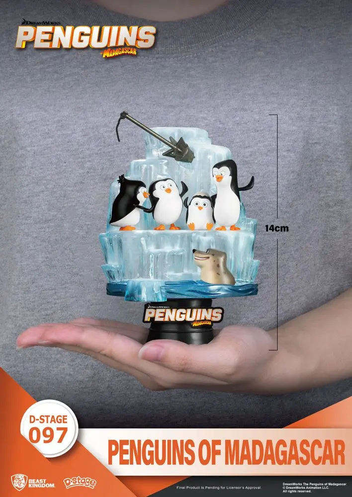 Penguins of Madagascar D-Stage PVC Diorama Skipper, Kowalski, Private & Rico 14 cm termékfotó