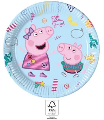 Peppa Pig Messy Play, Peppa Pig Paper Plates 8 pcs 23 cm FSC product photo
