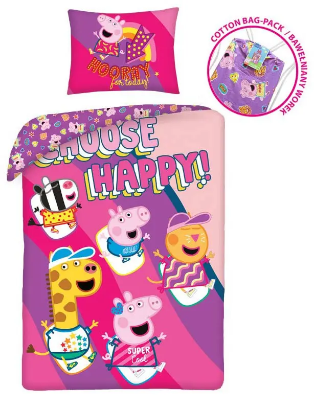 Peppa Pig Duvet Cover 140x200cm, 70x90cm product photo