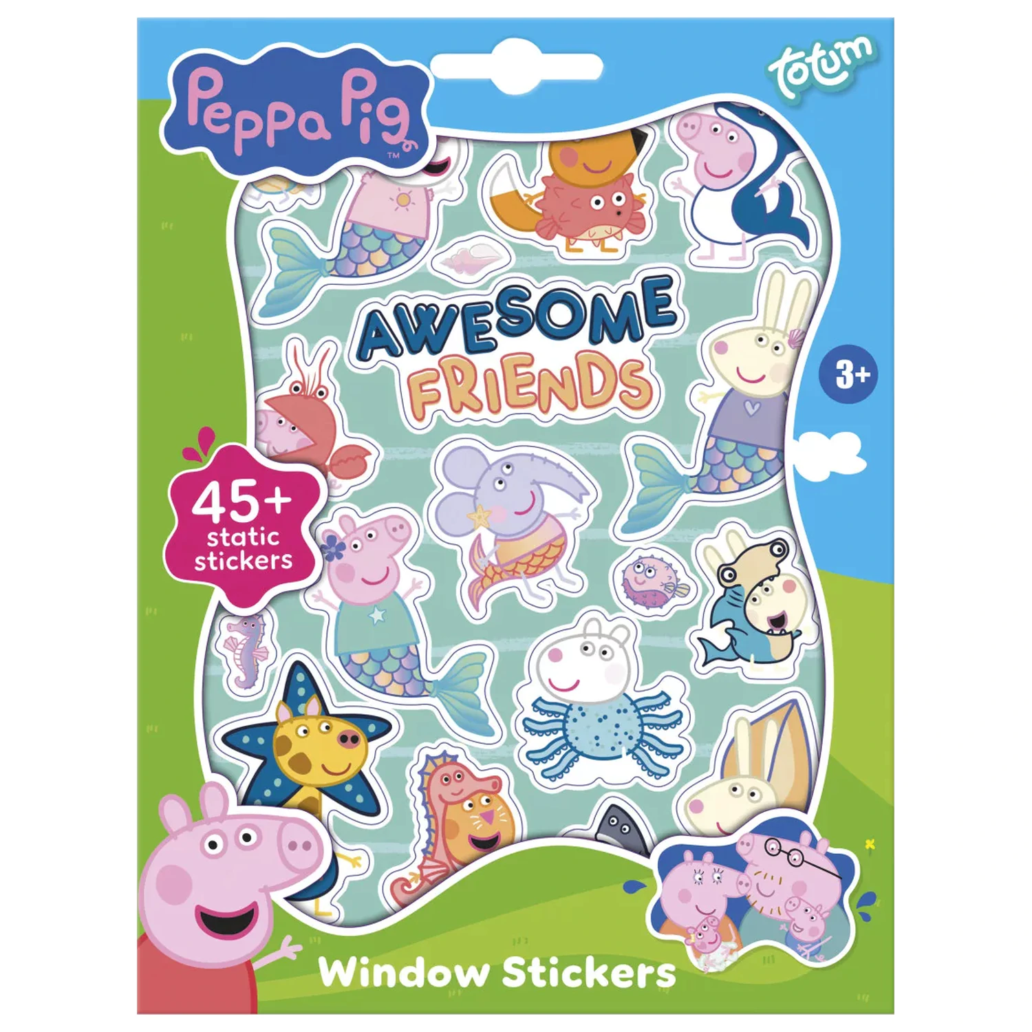 Peppa Pig Awesome Friends Window Decal Set product photo