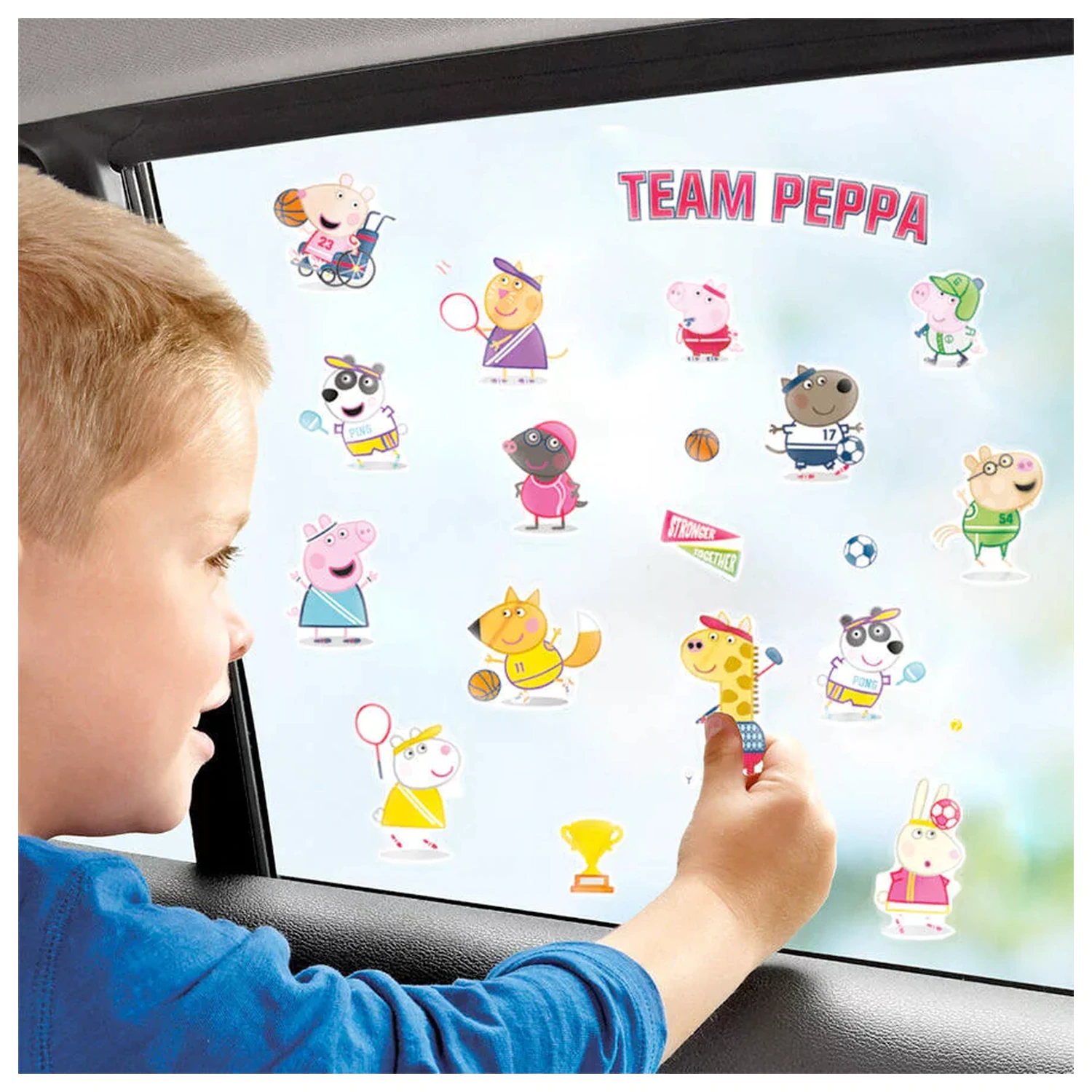 Peppa Pig Awesome Friends Window Decal Set product photo