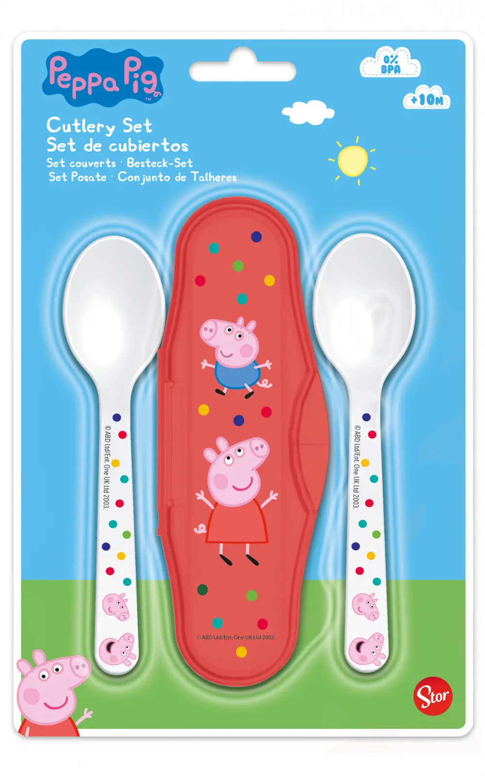 Peppa Pig Baby Travel Utensil Set product photo