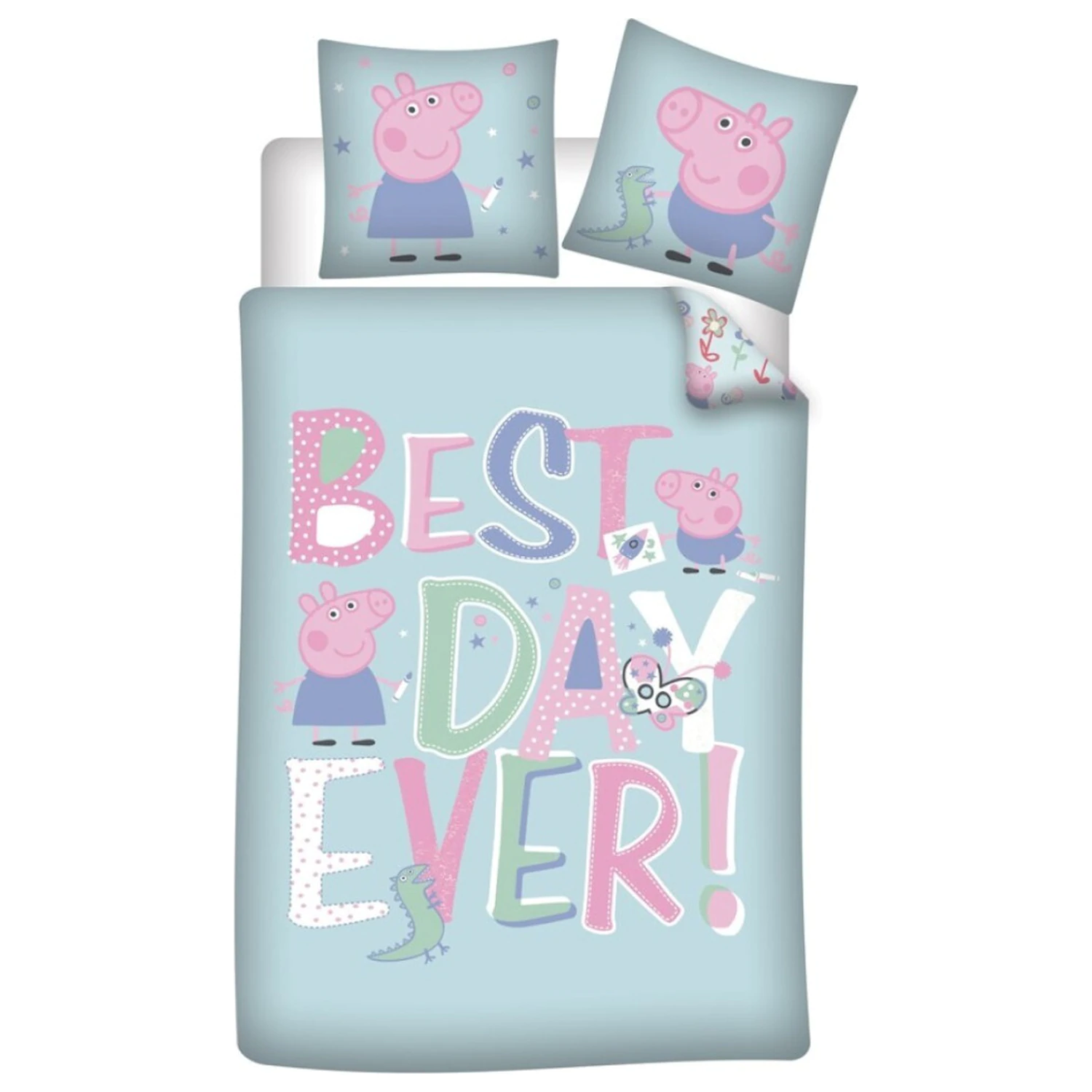 Peppa Pig Best Day Microfiber Duvet Cover product photo