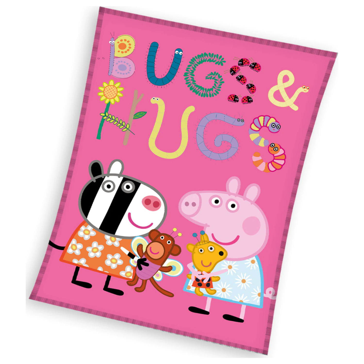 Peppa Pig Bugs&Hugs fleece blanket product photo
