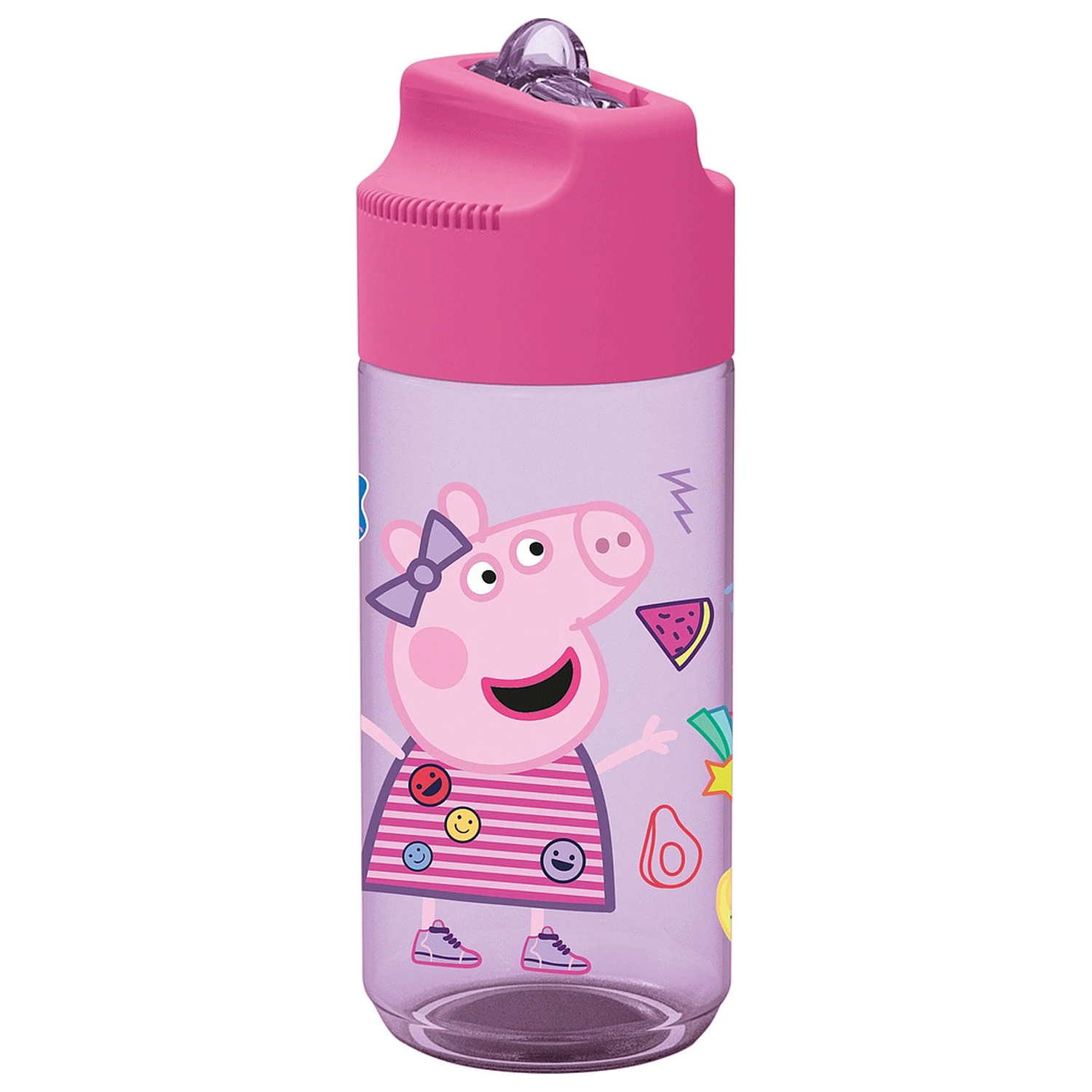 Peppa Pig Core Hydro plastic straw bottle 430 ml product photo