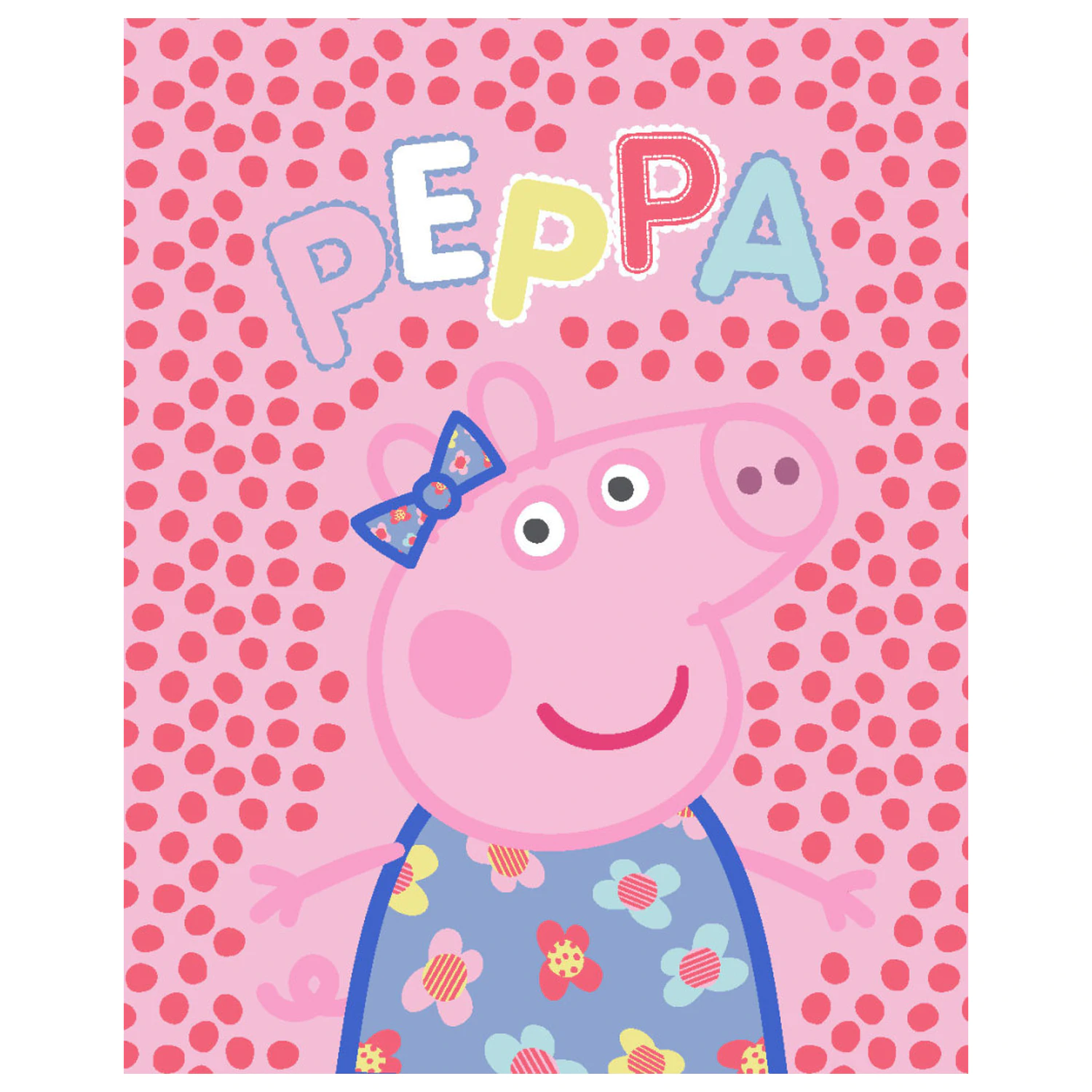 Peppa Pig Dots Fleece Blanket product photo