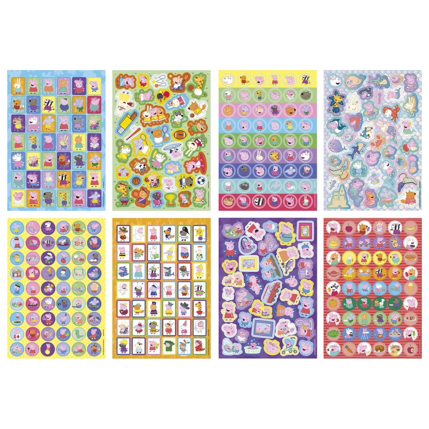 Peppa Pig Family Sticker Pack 8 Sheets product photo