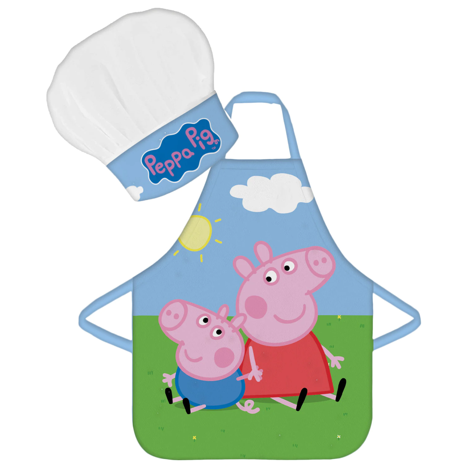 Peppa Pig Field children's apron 2-piece set product photo