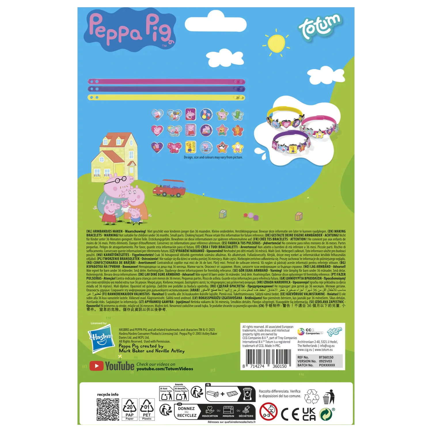 Peppa Pig Fun Bracelet Making Kit product photo