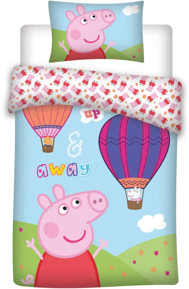 Peppa Pig Children's Duvet Cover Set 100x135cm, 40x60cm product photo