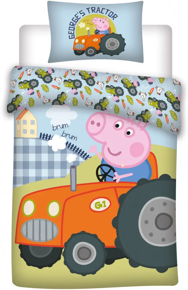 Peppa Pig Children's Duvet Cover 100x135cm, 40x60 cm product photo