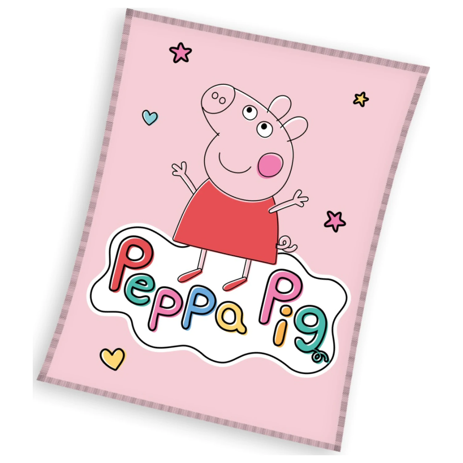 Peppa Pig Happy Fleece Blanket product photo