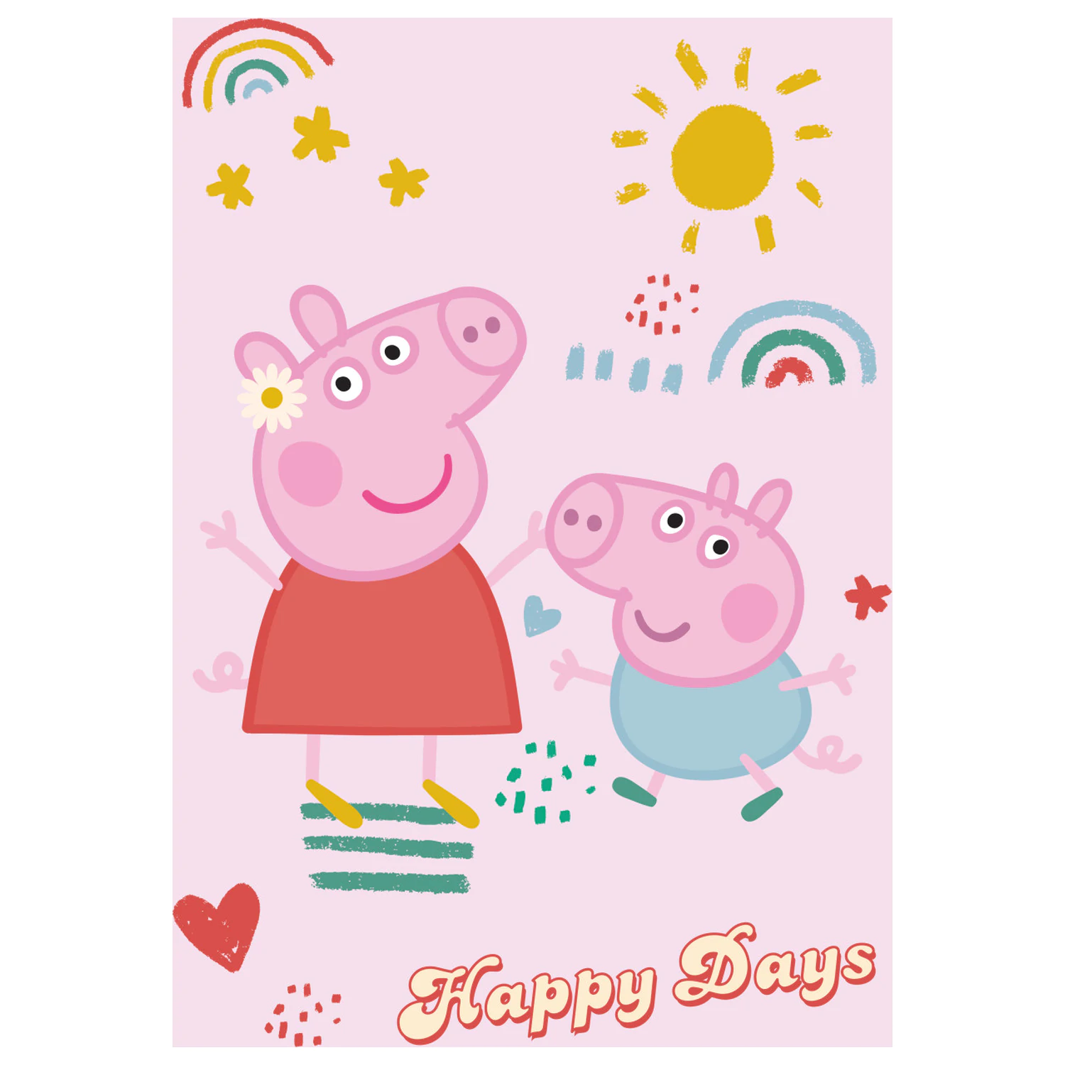 Peppa Pig Happy Days Fleece Blanket product photo
