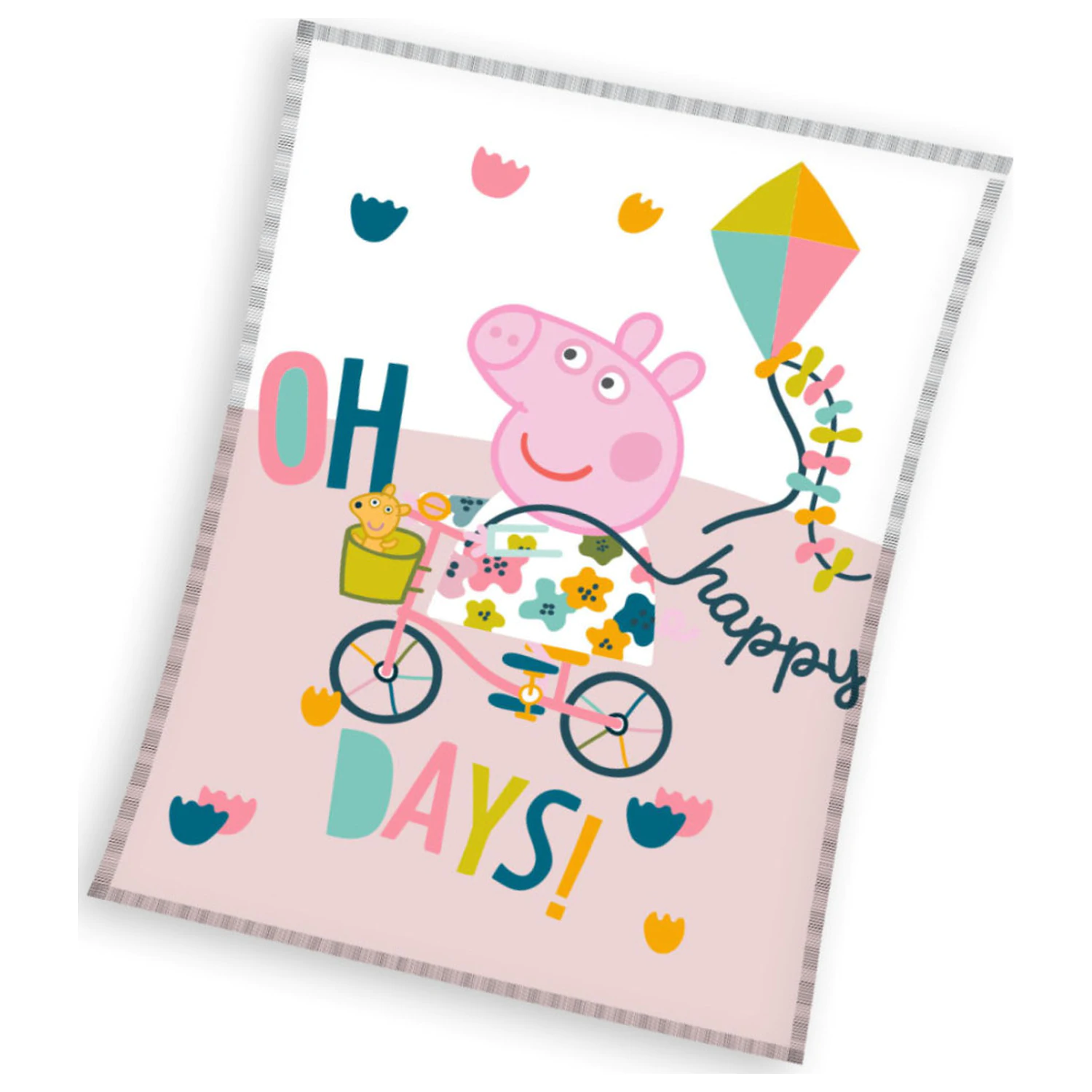 Peppa Pig Happy Days Fleece Blanket product photo