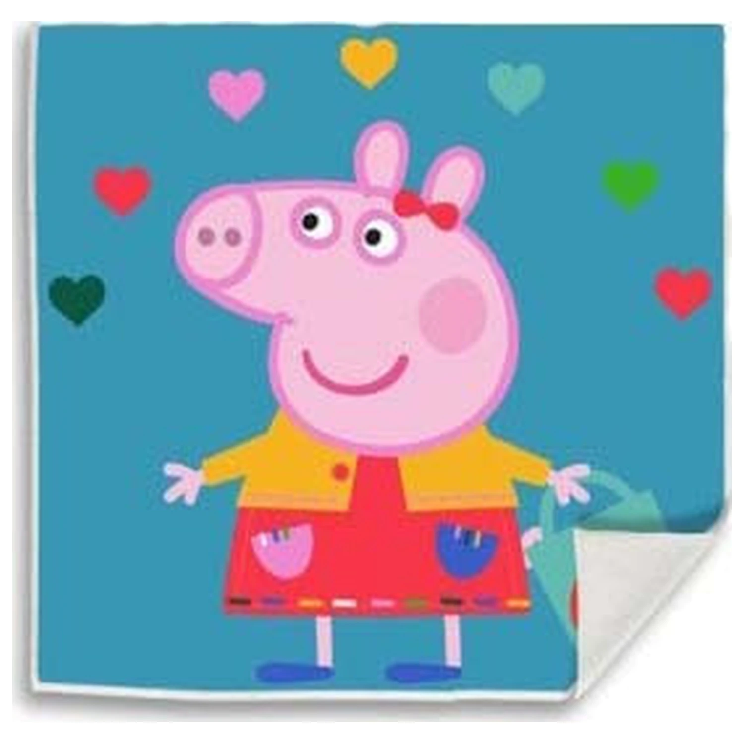 Peppa Pig Hearts Magic Hand Towel Face Towel, Towel 30x30cm product photo