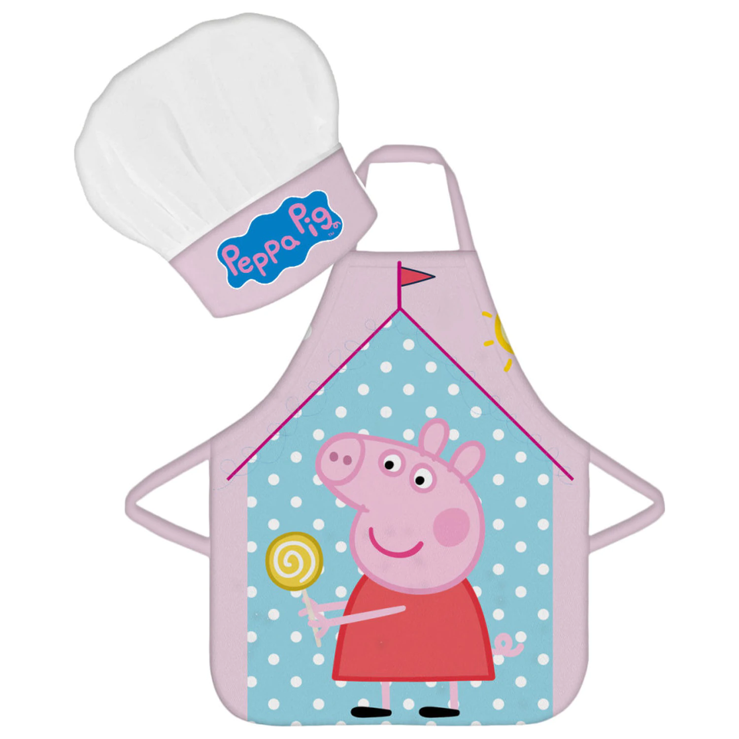 Peppa Pig House Kids Apron 2-Piece Set product photo