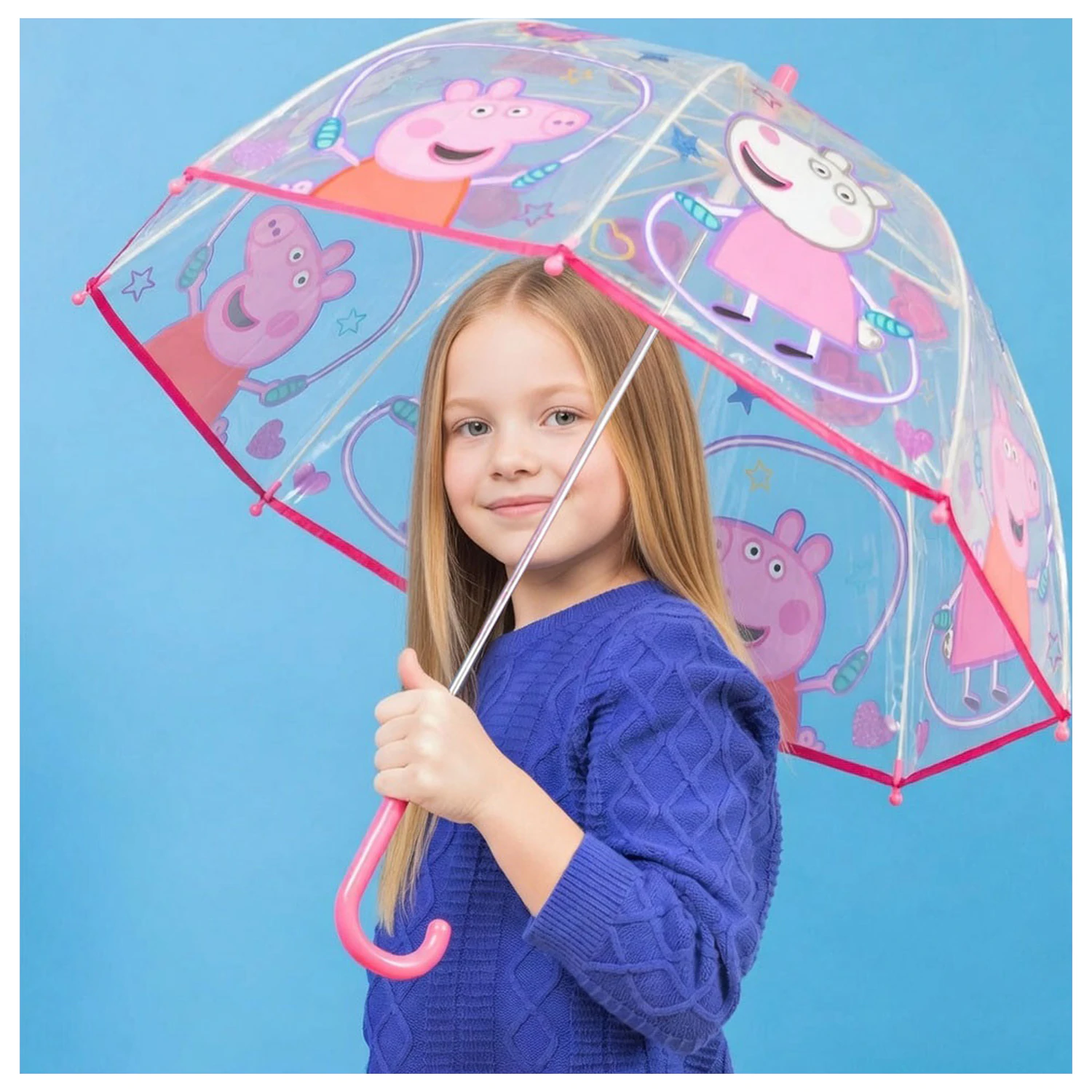 Peppa Pig Jump Rope Kids Transparent Umbrella Ø70 cm product photo