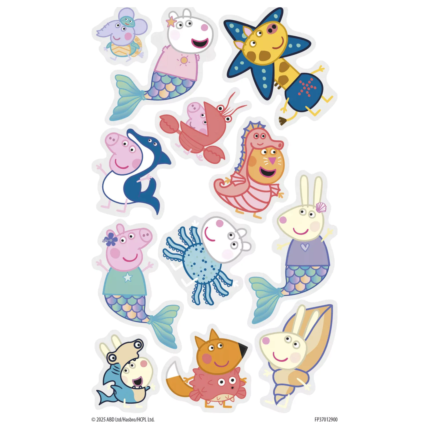 Peppa Pig Mermaid Tattoo 12 pcs product photo