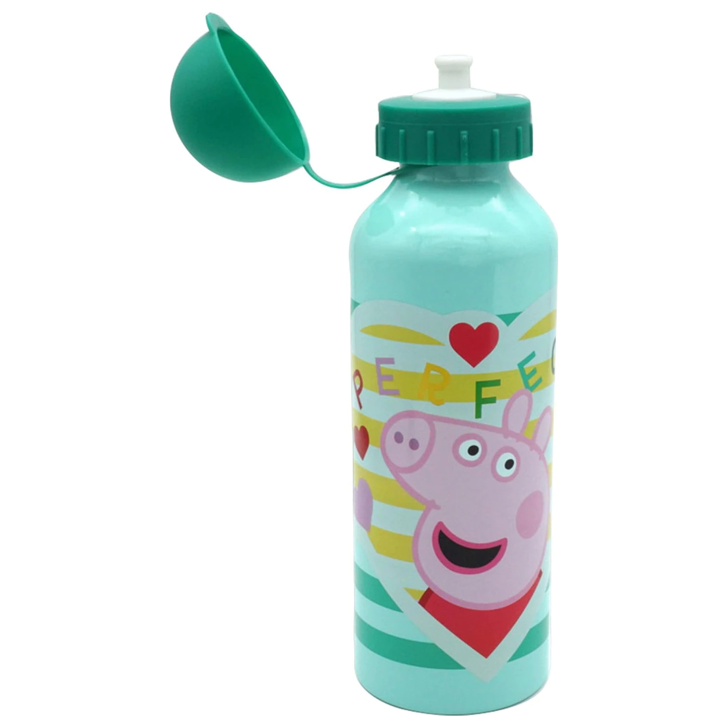Peppa Pig Perfect aluminum water bottle with drinking cap 500 ml product photo