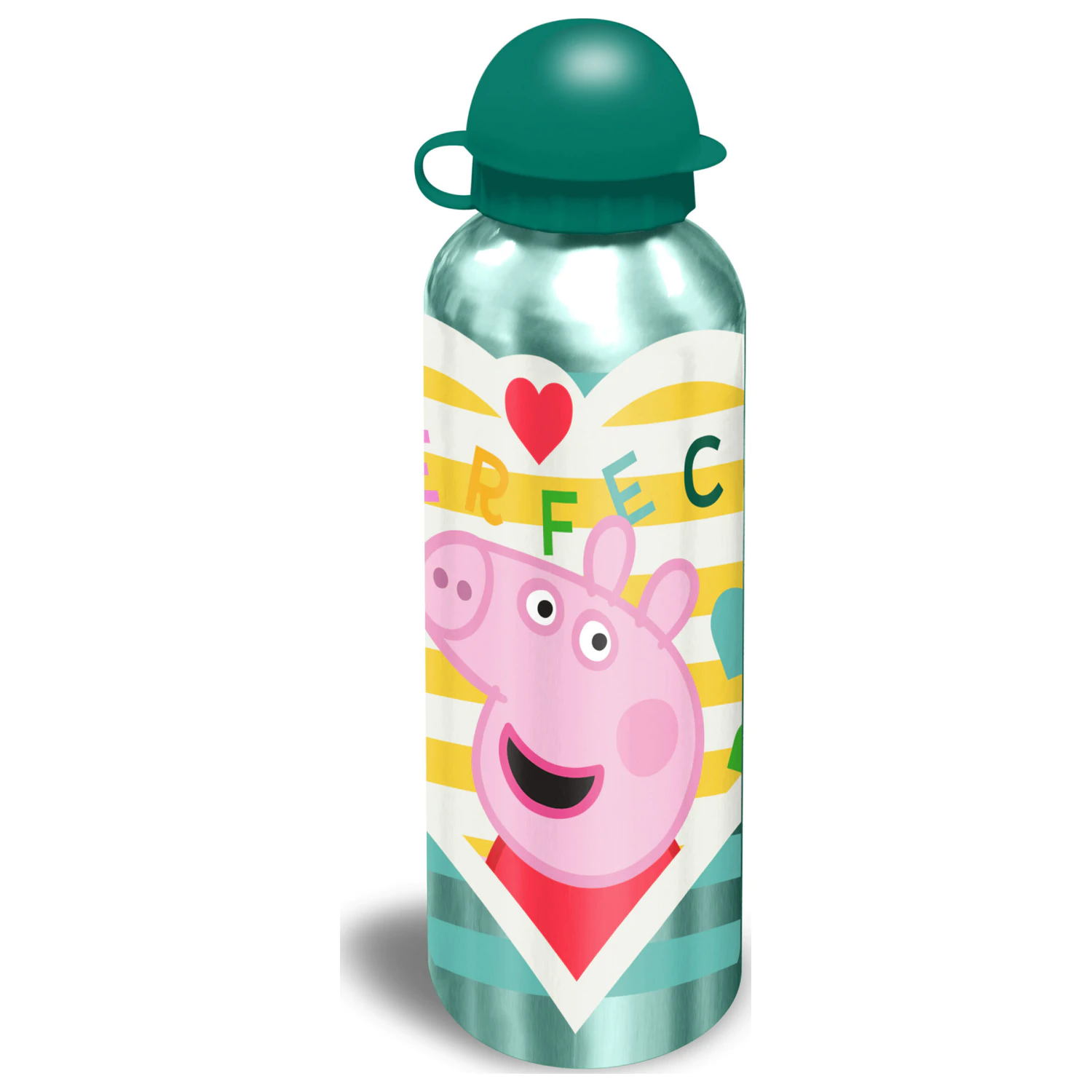 Peppa Pig Perfect aluminum water bottle with drinking cap 500 ml product photo