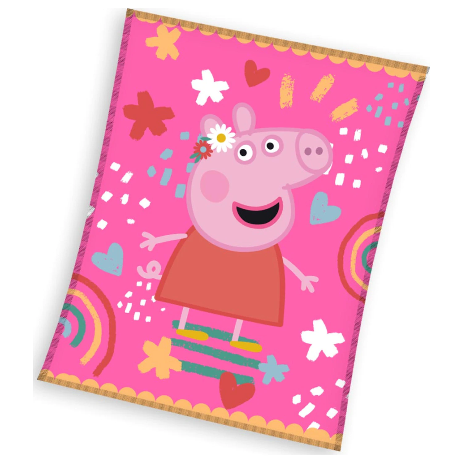 Peppa Pig Piggy Tales fleece blanket product photo