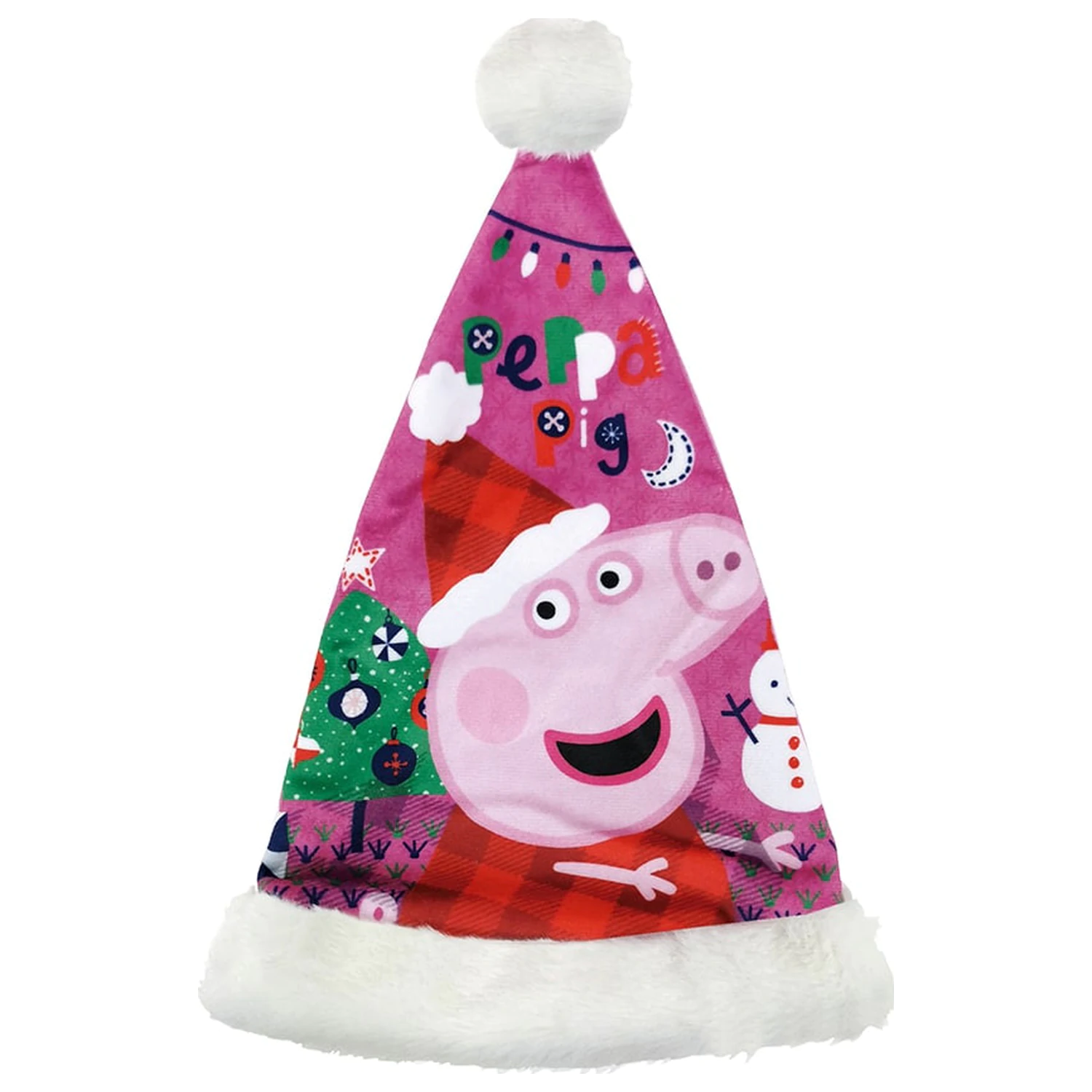 Peppa Pig Pink Santa Hat 37 cm product photo