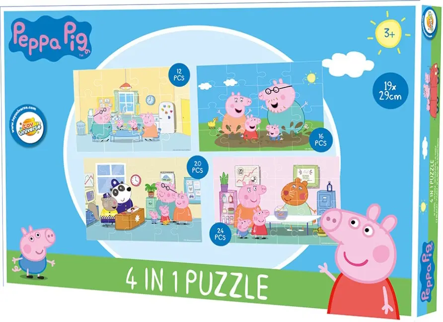 Peppa Pig 4-in-1 Jigsaw Puzzle product photo
