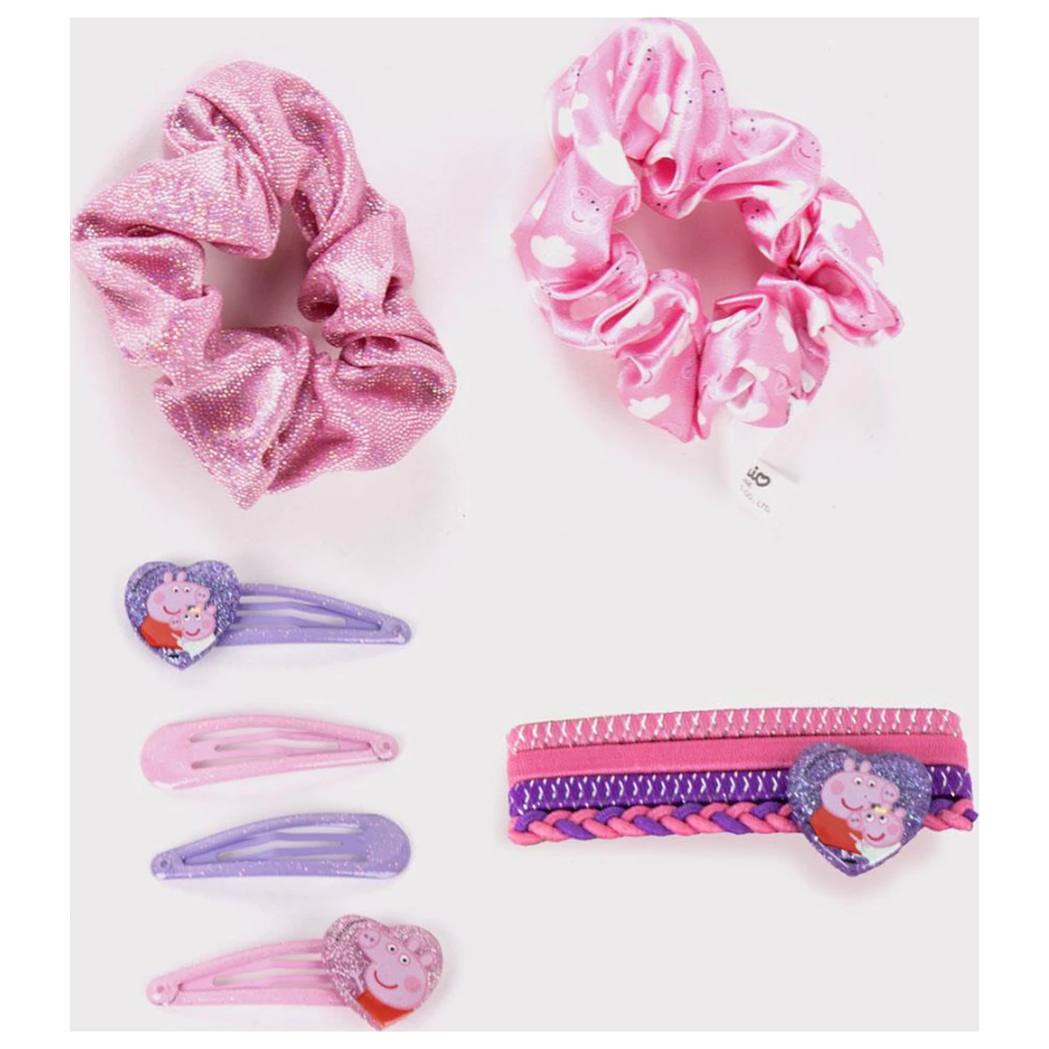 Peppa Pig Rainbow Hair Clip and Hair Tie Set product photo