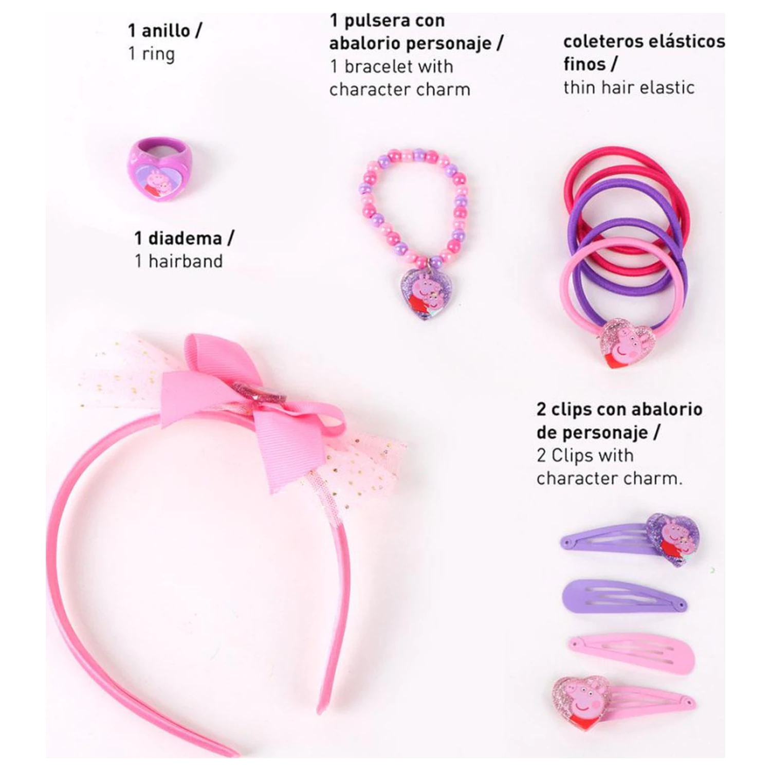 Peppa Pig Sisters Hair Accessory Set product photo
