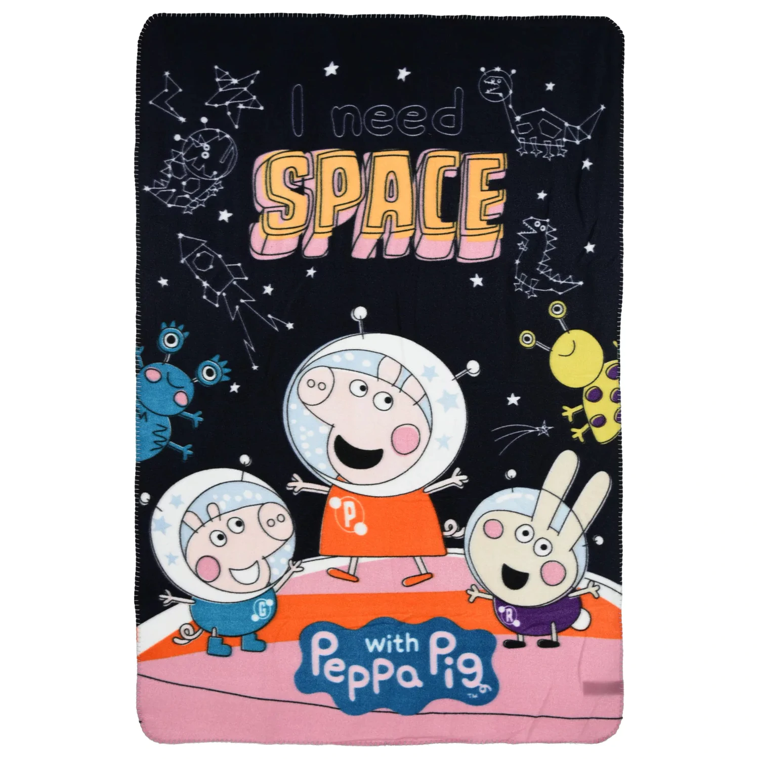 Peppa Pig Space fleece blanket 100x150cm product photo