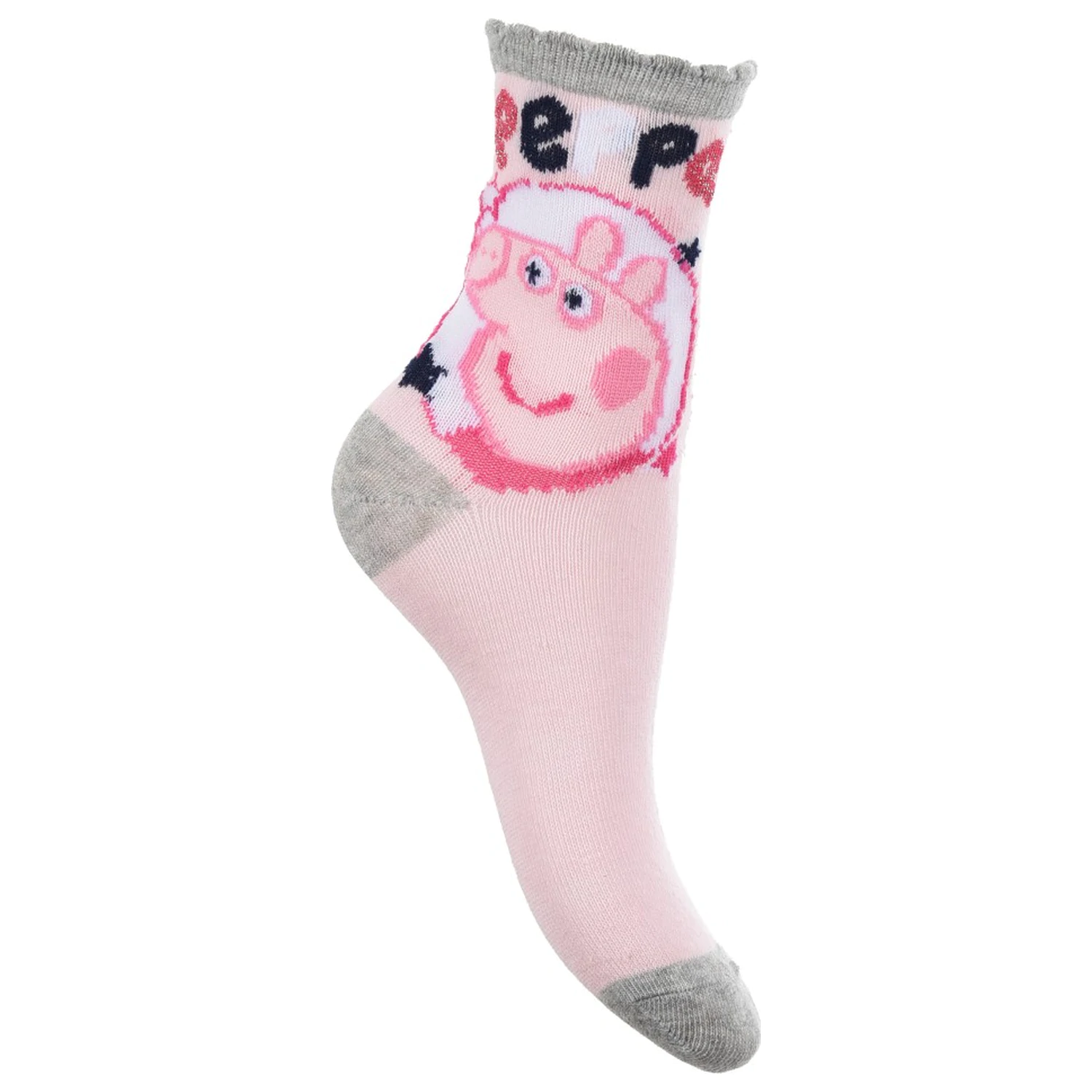 Peppa Pig Sparkle Steps Grey kids' socks 27/30 product photo