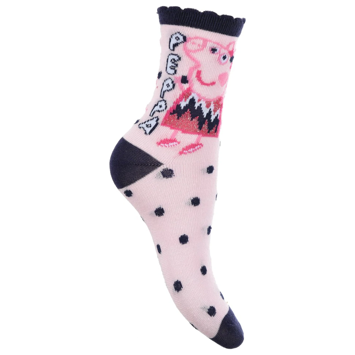 Peppa Pig Sparkle Steps kids socks 31/34 product photo