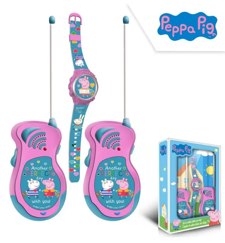 Peppa Pig Walkie Talkie + Digital Watch Set product photo