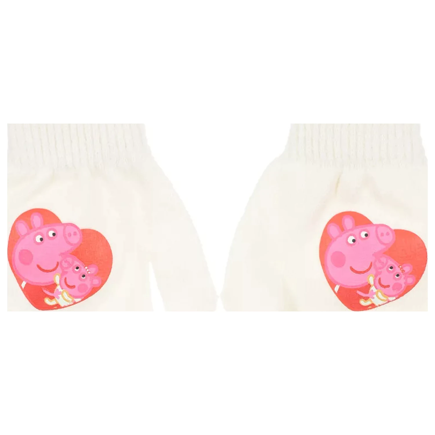 Peppa Pig White Heart kids gloves product photo