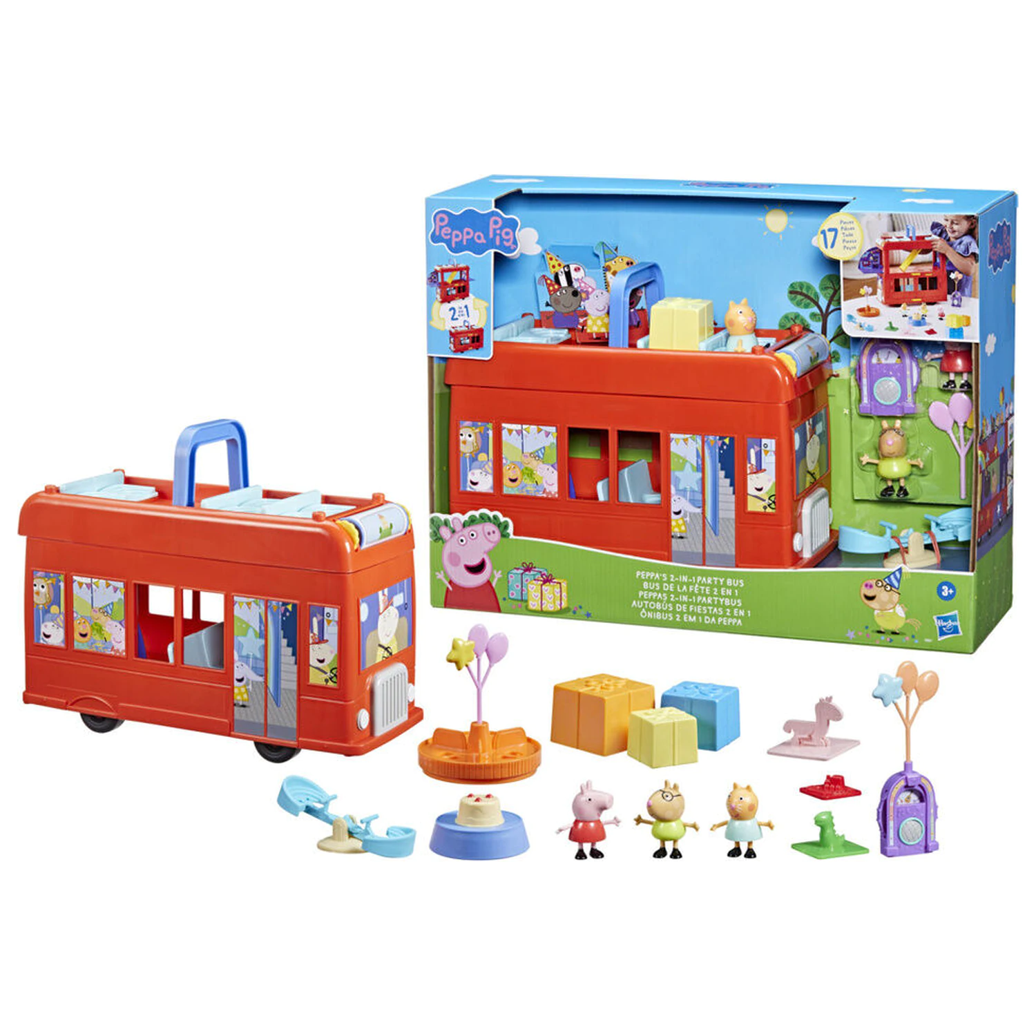 Peppa Pig 2-in-1 Party Bus playset product photo