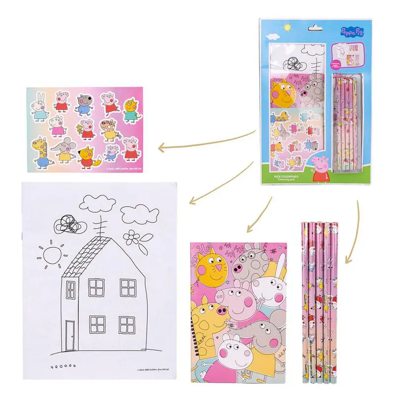 Peppa Pig Colouring stationery set product photo