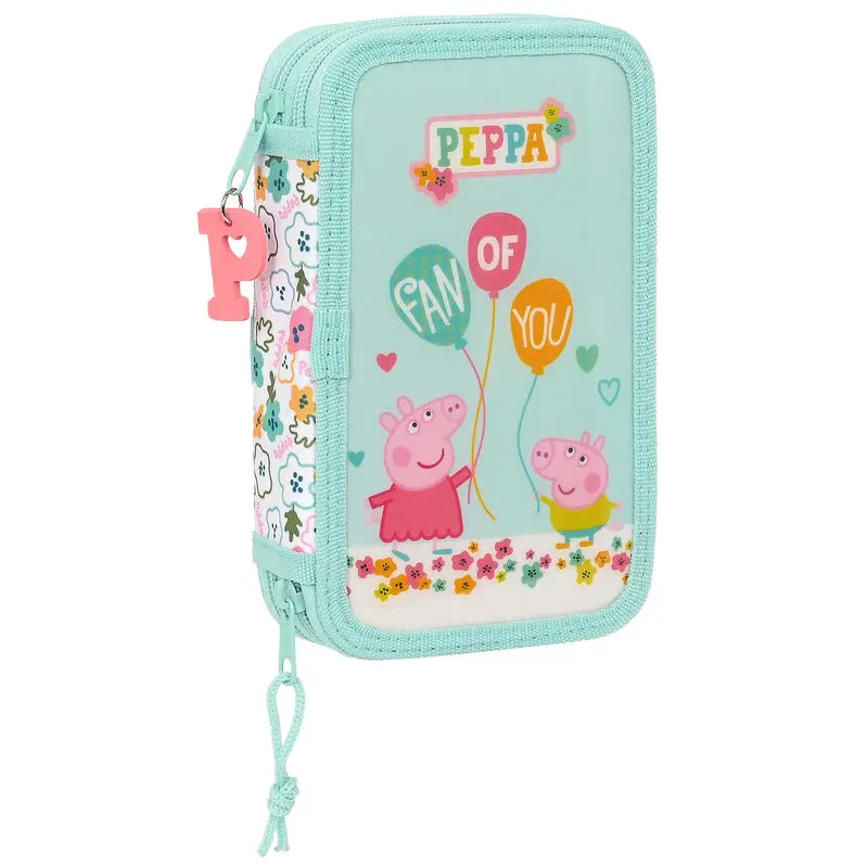 Peppa Pig Cosy Corner double pencil case 28pcs product photo