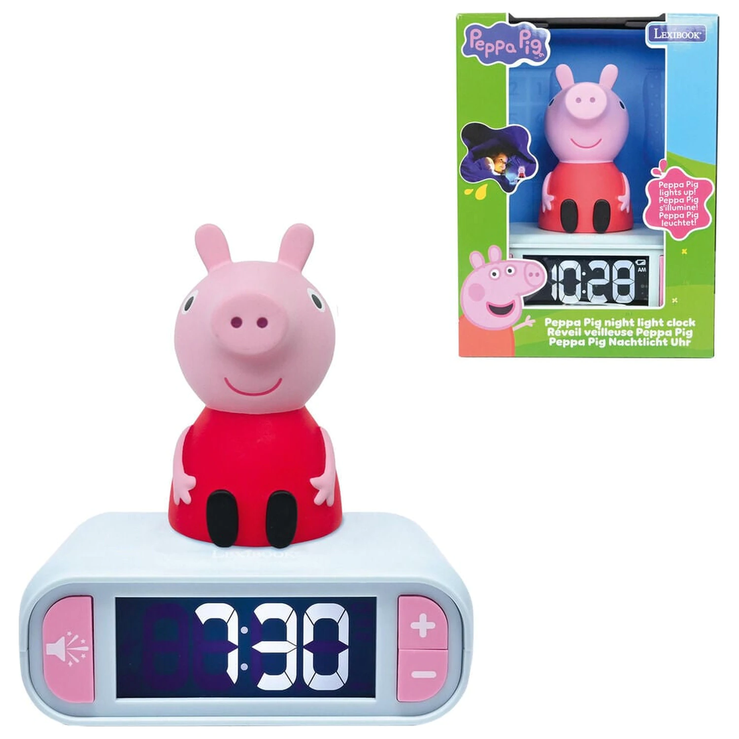 Peppa Pig Digital Alarm Clock with 3D Nightlight product photo
