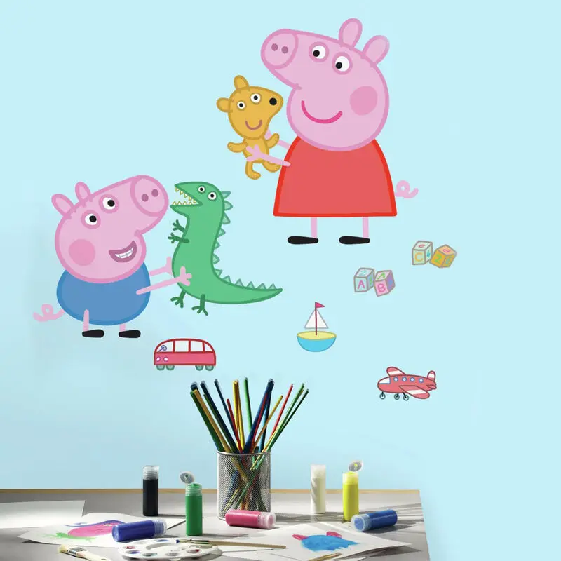 Peppa Pig George and Peppa Playing time decorative vinyl product photo