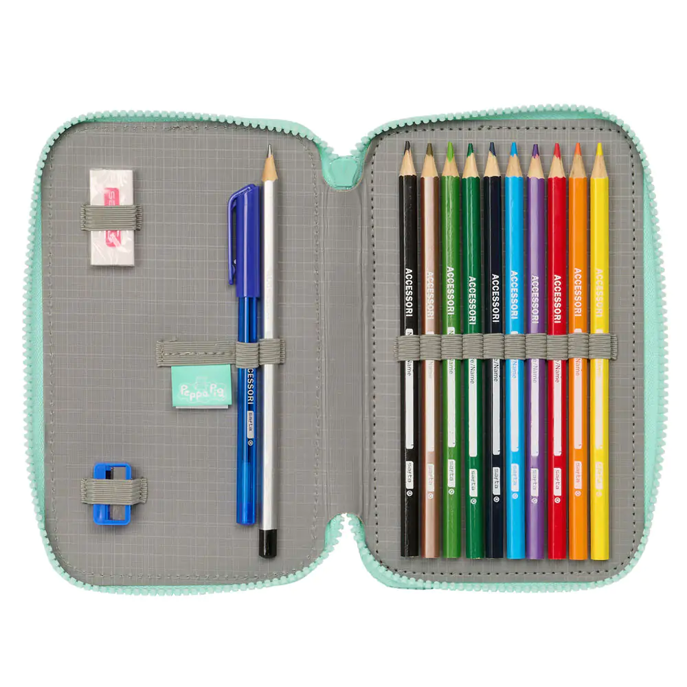 Peppa Pig George double pencil case 28pcs product photo