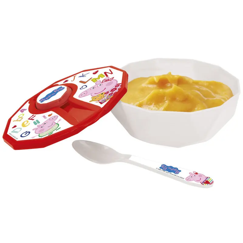 Peppa Pig baby bowl with lid + spoon product photo