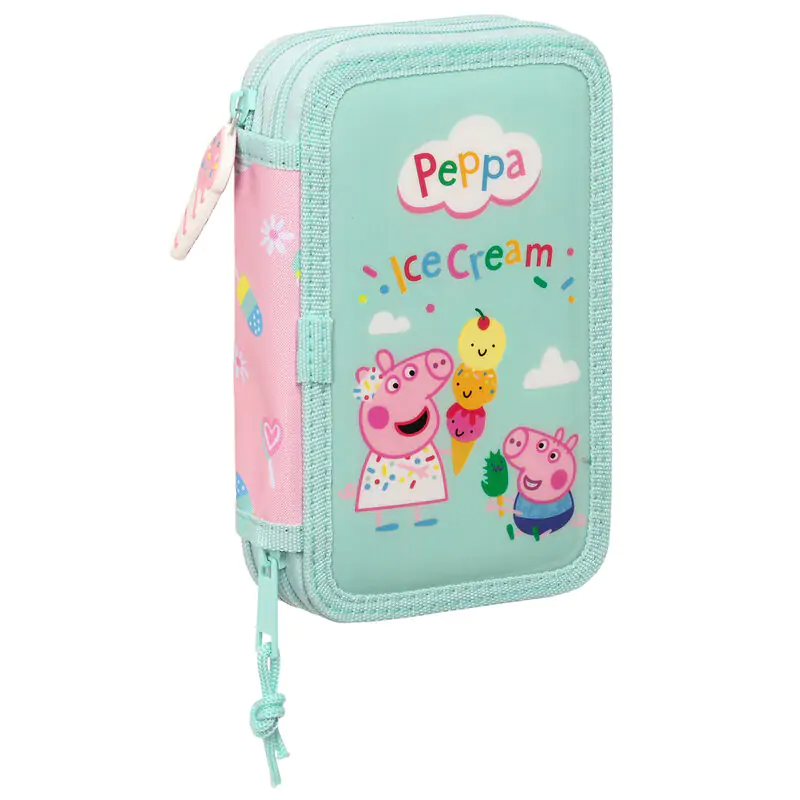 Peppa Pig Ice Cream double pencil case 28pcs product photo
