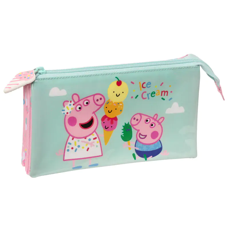 Peppa Pig Ice Cream triple pencil case product photo
