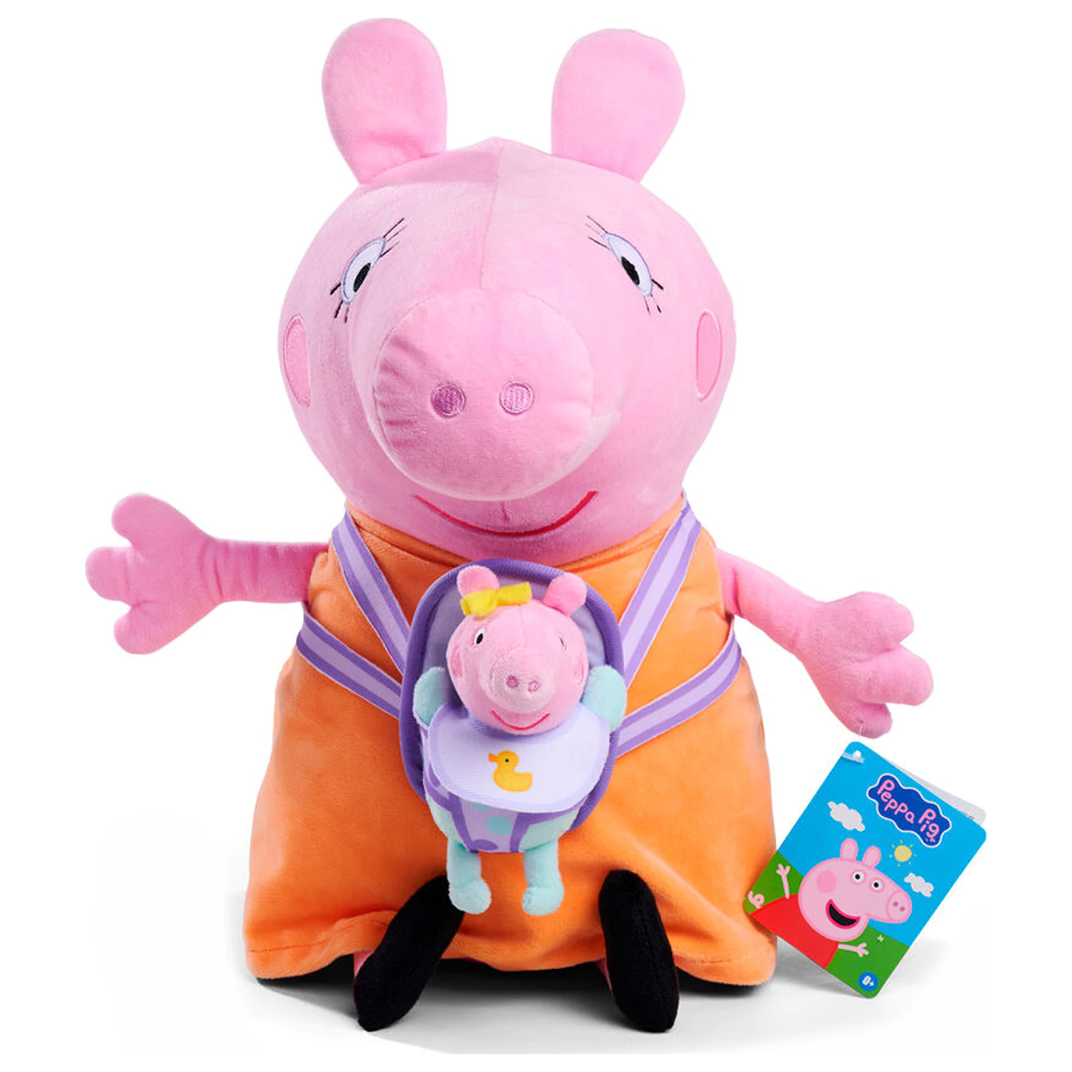Peppa Pig Mummy Pig with Evie plush toy 33cm product photo
