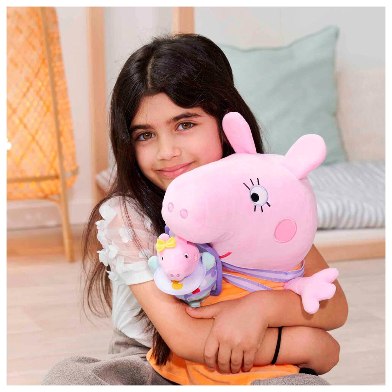 Peppa Pig Mummy Pig with Evie plush toy 33cm product photo