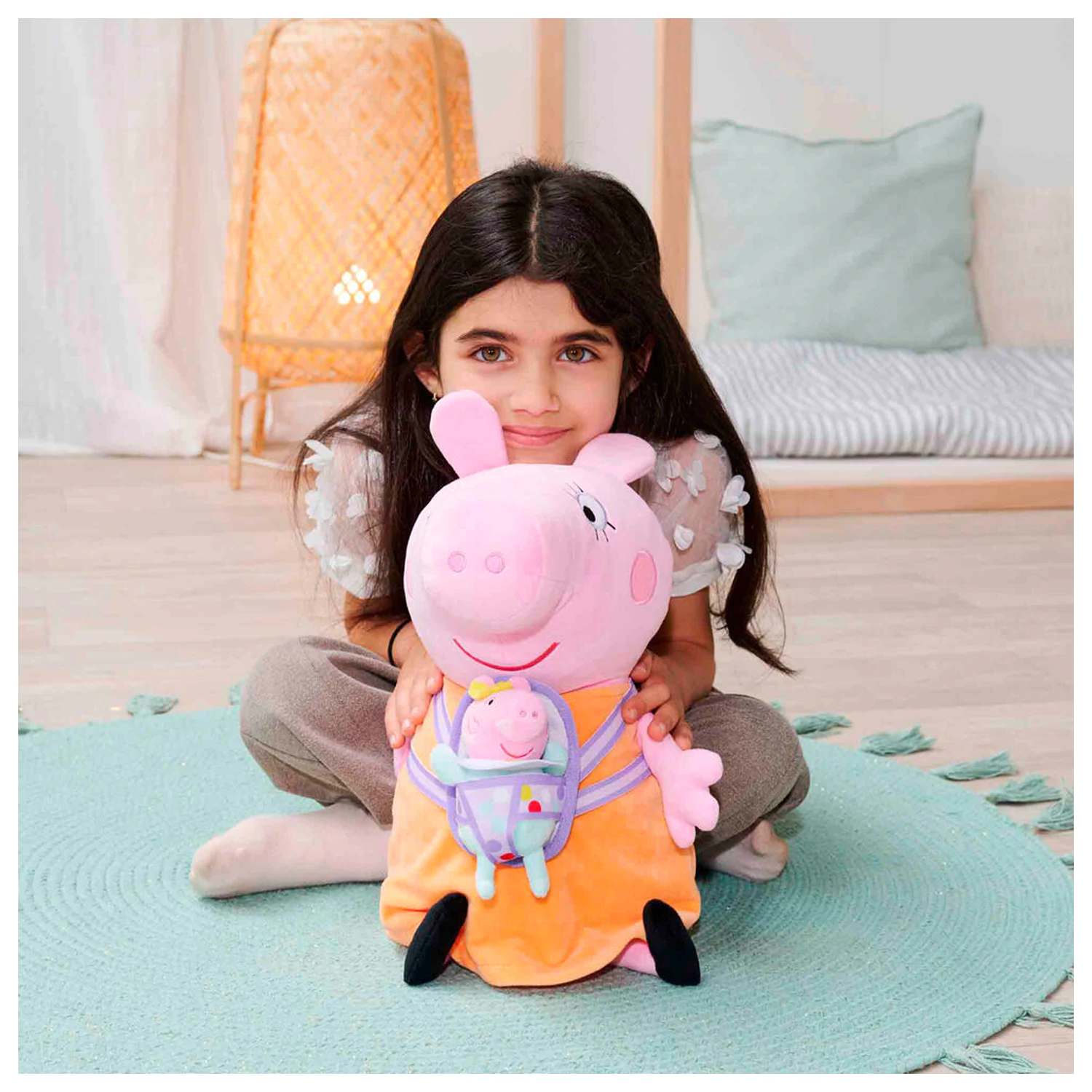 Peppa Pig Mummy Pig with Evie plush toy 33cm product photo
